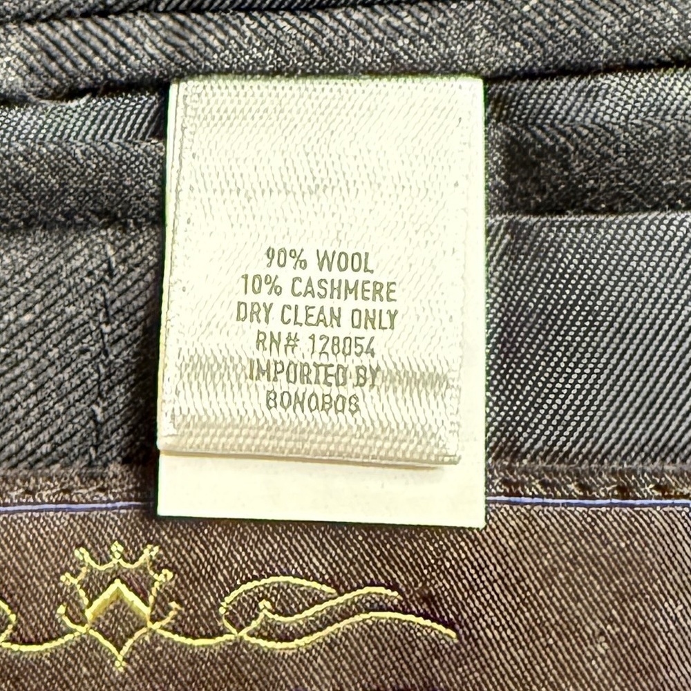 Bonobos men’s  Jetsetter Italian Wool Blazer | 40R | charcoal - Picture 7 of 9